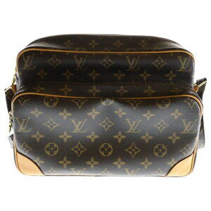 Louis Vuitton Monogram Nile Handbag Shoulder Bag Brown Leather